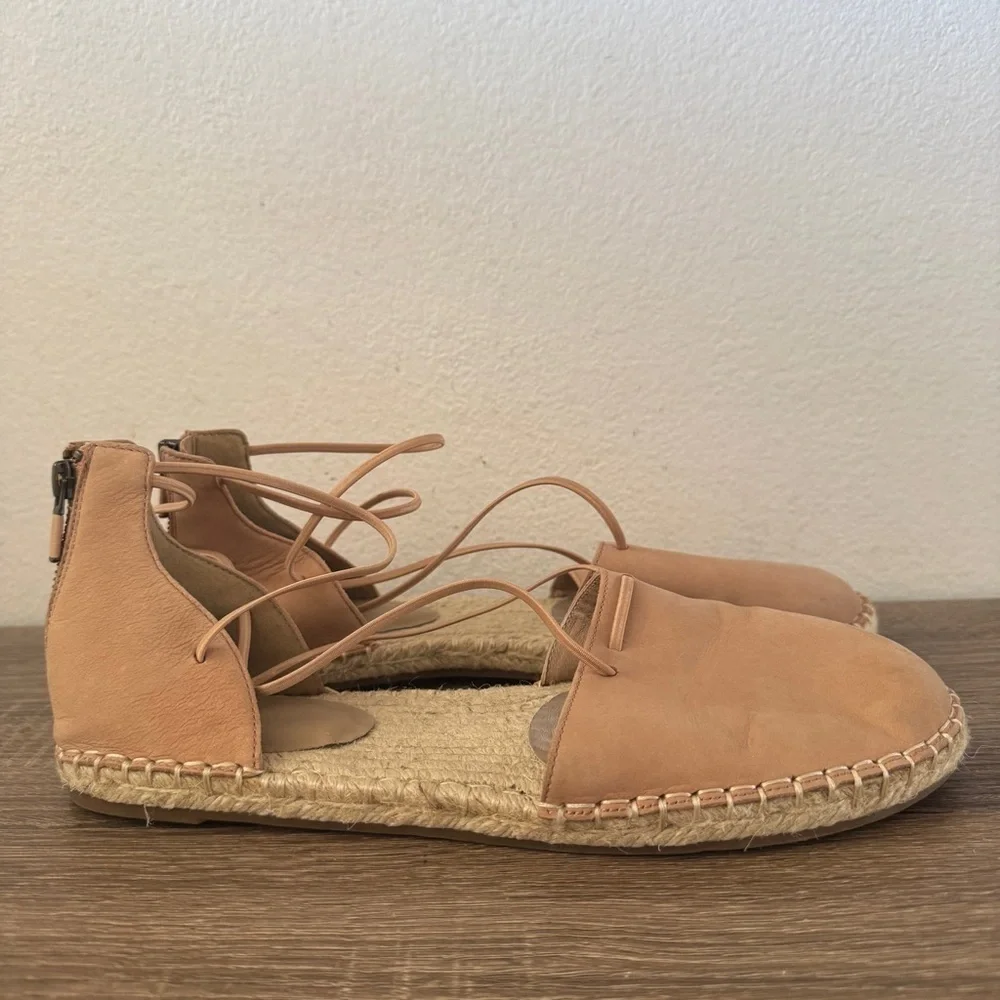Eileen Fisher Lee Tumbled Nubuck Espadrille, Size 10